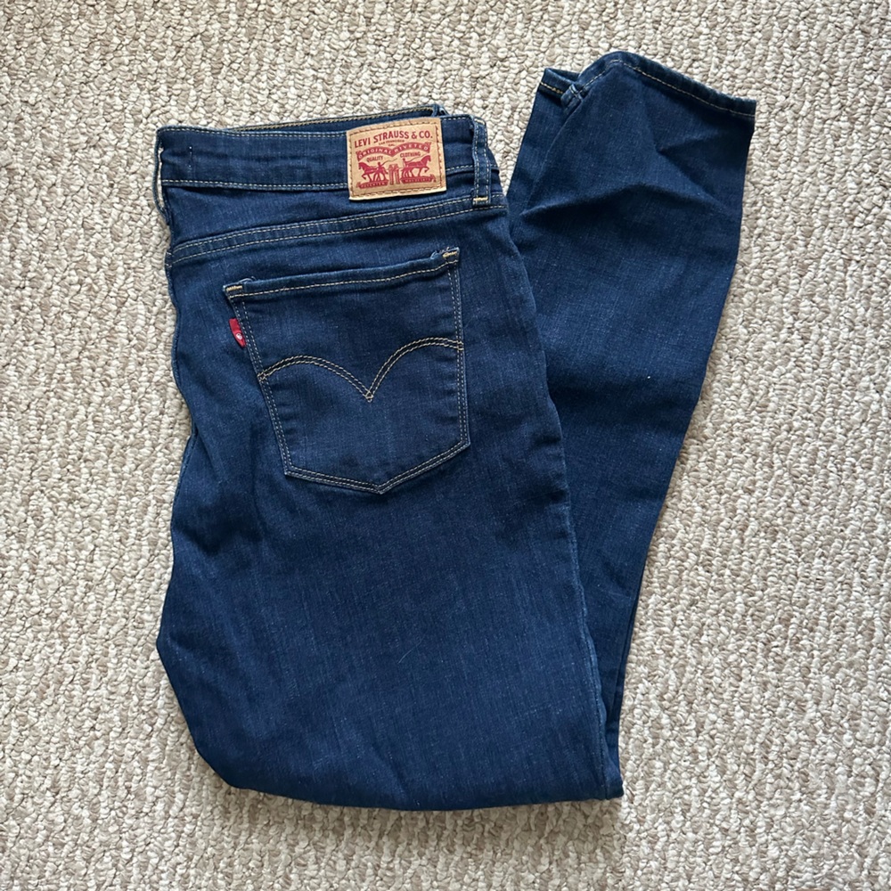 Levi's 711 Skinny dark Blue stretch Jeans